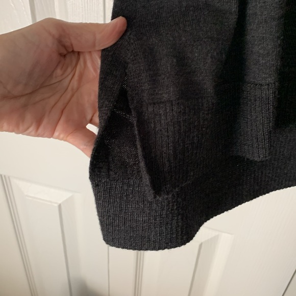EILEEN FISHER Gray Merino Wool Round Roll Neck Tunic Size XS/TP - Picture 6 of 16